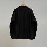 OPEN COLLAR SH LINEN FLEECE