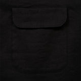 OPEN COLLAR SH LINEN FLEECE