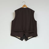 COBBLER VEST HEMP STRIPE