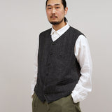 COBBLER VEST HEMP STRIPE
