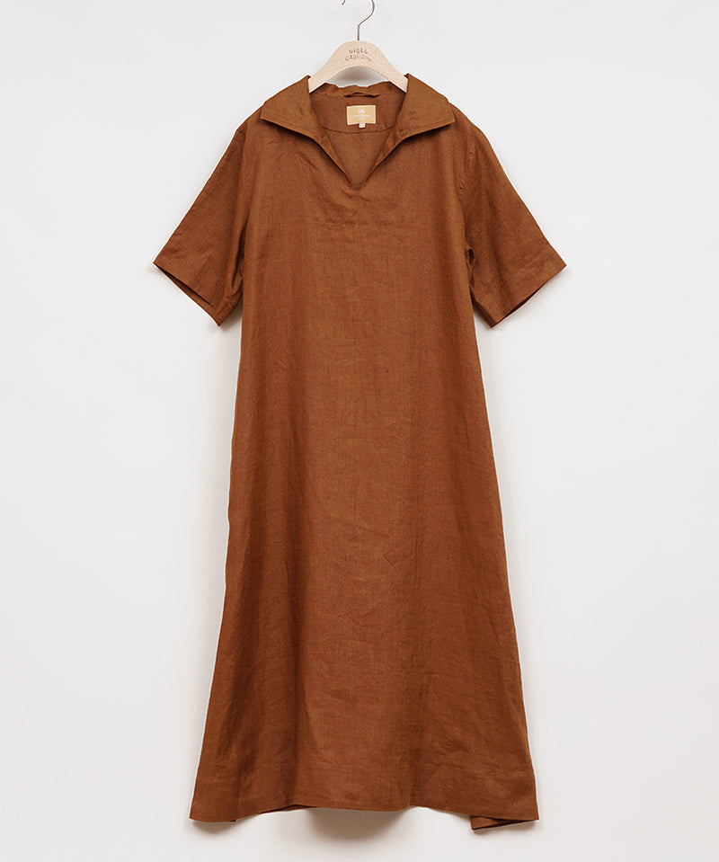 SKIPPER DRESS SHORT SLEEVE LINEN