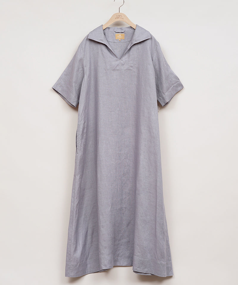 SKIPPER DRESS SHORT SLEEVE LINEN