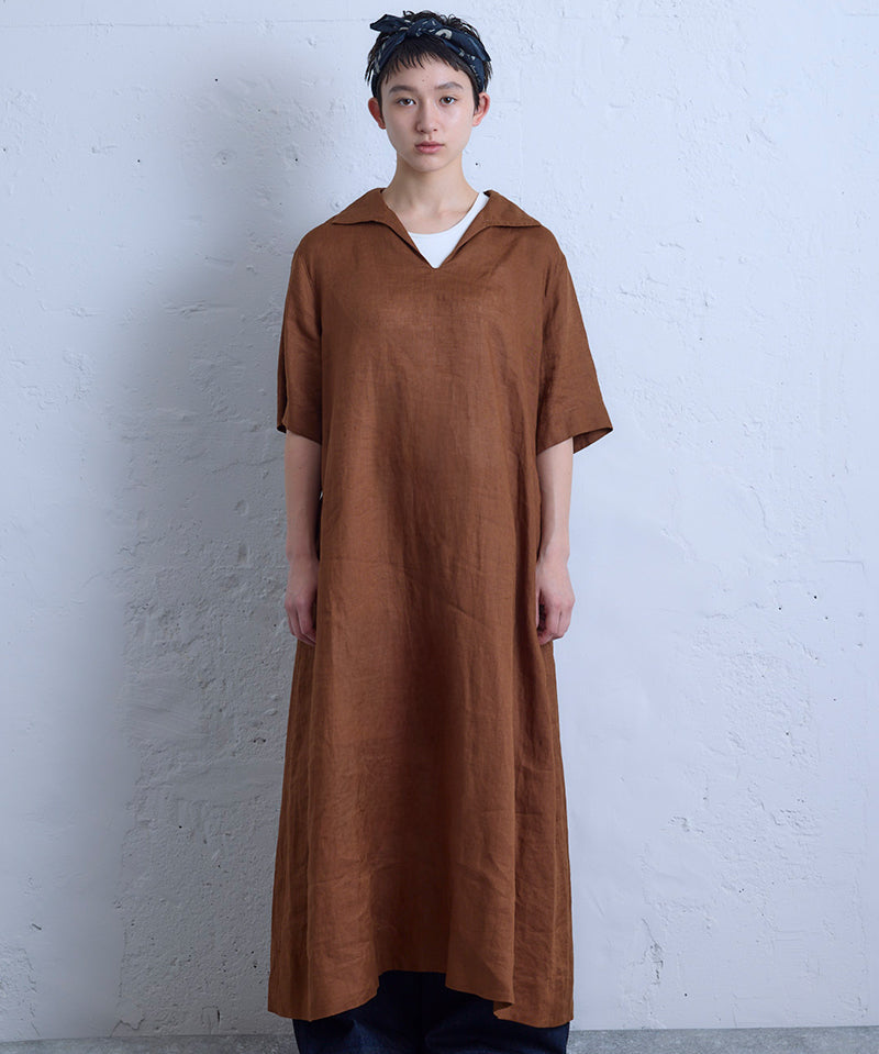 SKIPPER DRESS SHORT SLEEVE LINEN