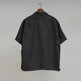 OPEN COLLAR SHIRT LINEN TWILL