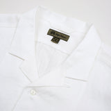 OPEN COLLAR SHIRT LINEN TWILL