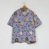 OPEN COLLAR SH BB & CRICKET RAYON