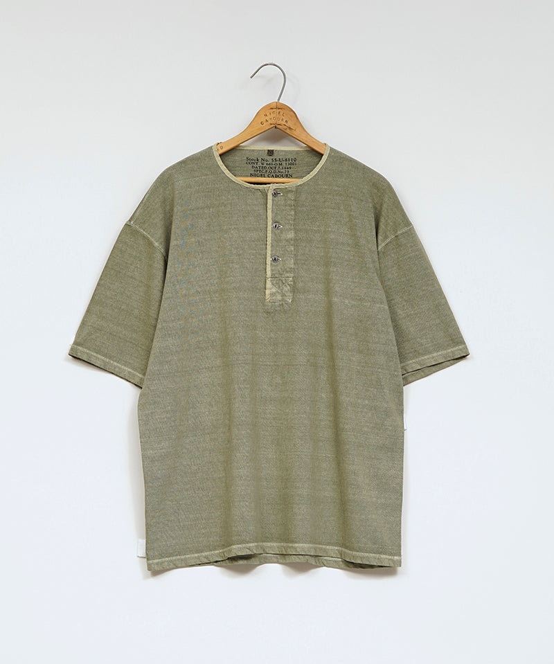 50s HENLEY NECK SHIRT PIGMENT