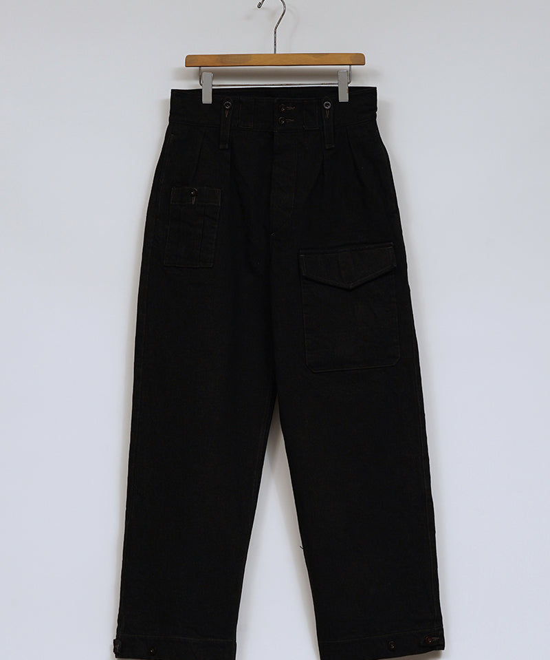 BRITISH ARMY PANT BLACK DENIM