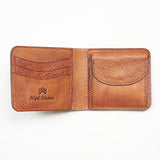 LEATHER WALLET PEAT LABEL