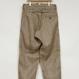 ENGINEER PANT HEMP LINEN CHECK