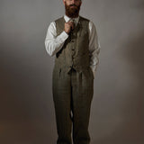 ENGINEER PANT HEMP LINEN CHECK