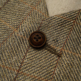ENGINEER VEST HEMP LINEN CHECK