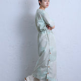 SHORT SLEEVE DRESS COTTON CAMO