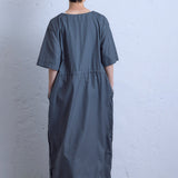 S/S DRESS COTTON BROAD