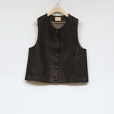 LEATHER JERKIN VEST