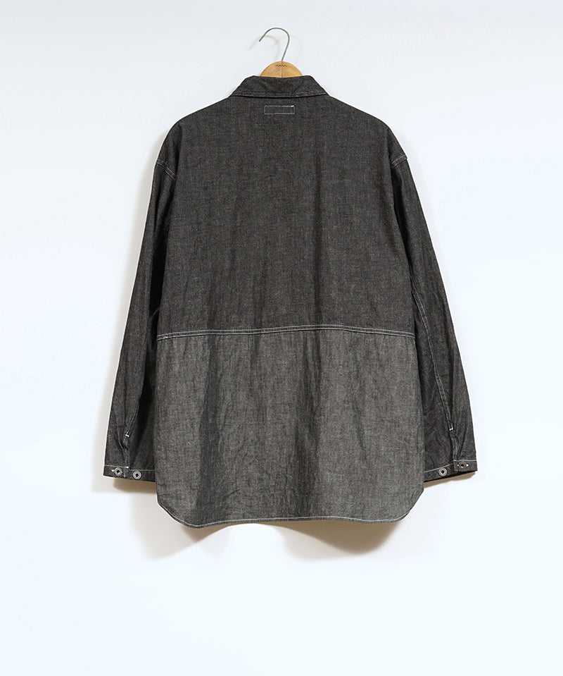 UTILITY SHIRT TYPE-2 10oz DENIM BLACK