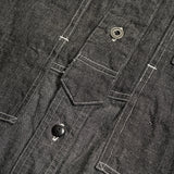 UTILITY SHIRT TYPE-2 10oz DENIM BLACK