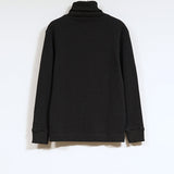 TURTLE NECK WAFFLE BLACK