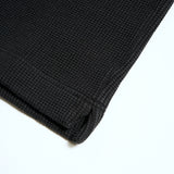 TURTLE NECK WAFFLE BLACK