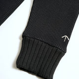 TURTLE NECK WAFFLE BLACK