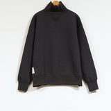 HIGH NECK SWEAT SHIRT BLACK