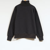 HIGH NECK SWEAT SHIRT BLACK