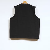 ZIP UP VEST RAG JACQUARD