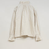 GATHER COLLAR BLOUSE C/L