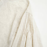 GATHER COLLAR BLOUSE C/L