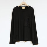 LACEY KNIT POCKET T-SHIRT