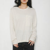 LACEY KNIT POCKET T-SHIRT