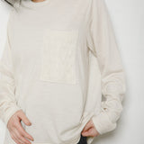 LACEY KNIT POCKET T-SHIRT