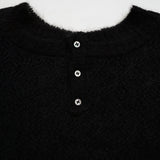 LACEY KNIT COLLAR T-SHIRT