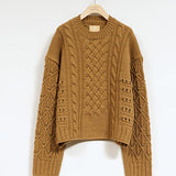 MIX CABLE CREW NECK