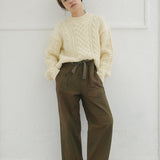 MIX CABLE CREW NECK