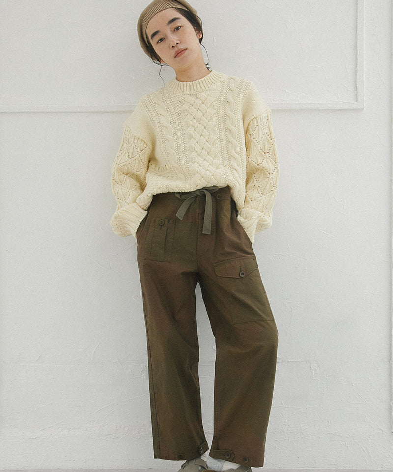 MIX CABLE CREW NECK