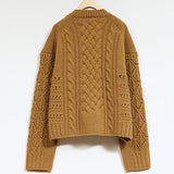 MIX CABLE CREW NECK