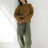 MIX CABLE CREW NECK