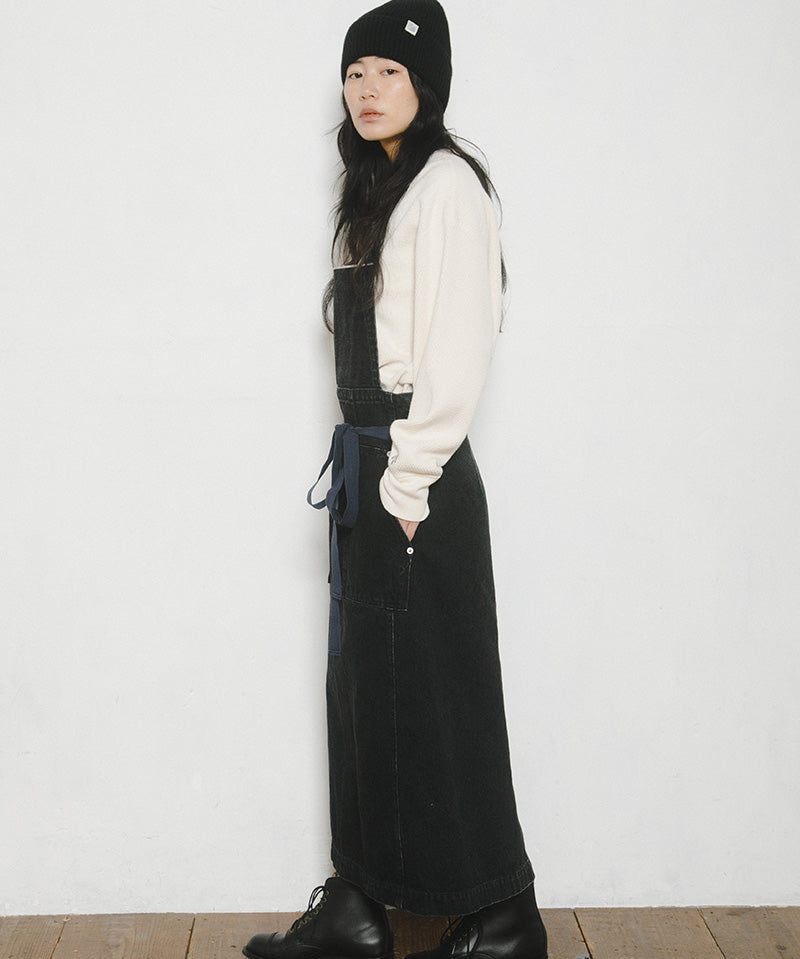 JP FARMER APRON DRESS DENIM