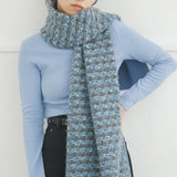 KNIT STOLE FANCY TWEED