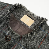 COLLARLESS JACKET - BRITISH TWEED