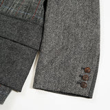COLLARLESS JACKET - BRITISH TWEED