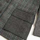 COLLARLESS JACKET - BRITISH TWEED