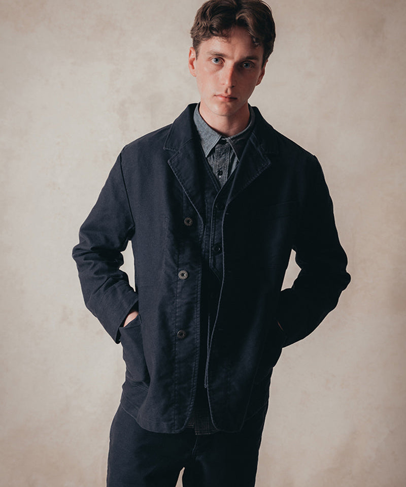 JK03-M WORK SUIT JACKET MOLESKIN