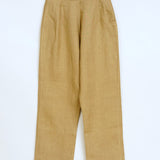 Side button coverall pant khaki