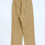 Side button coverall pant khaki