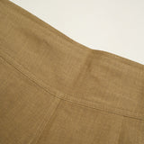 Side button coverall pant khaki