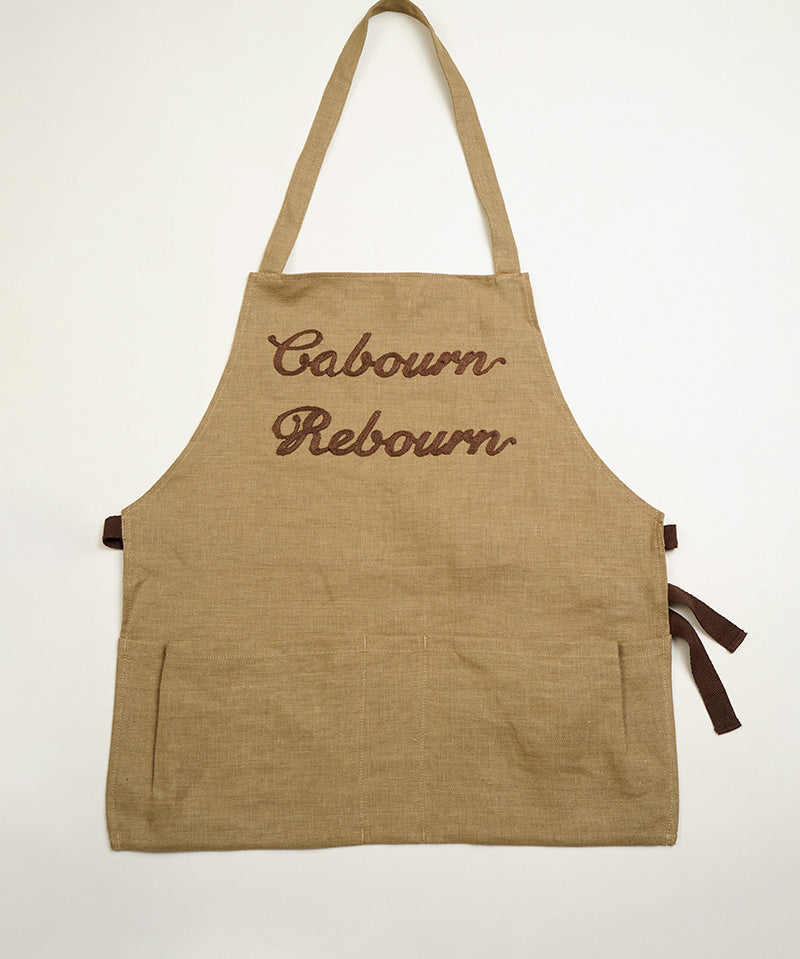 selvaged apron top khaki