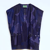 Camo Pullover short blue