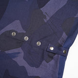 Camo Pullover short blue
